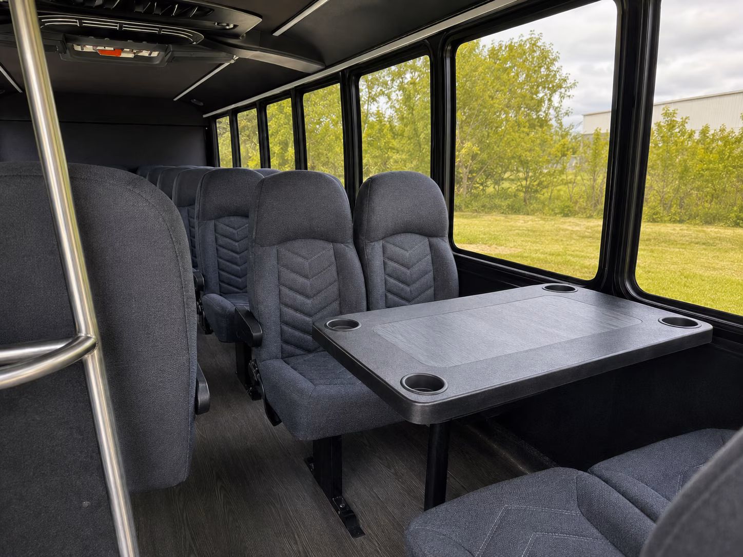 wilmington 18 passenger minibus inside