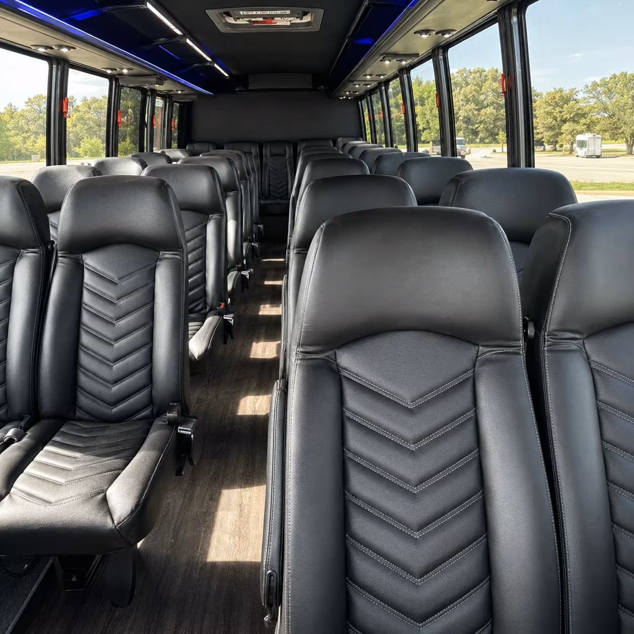 wilmington 25 passenger minibus interior