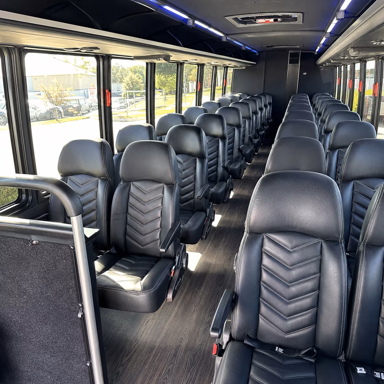 wilmington 28 passenger minibus interior