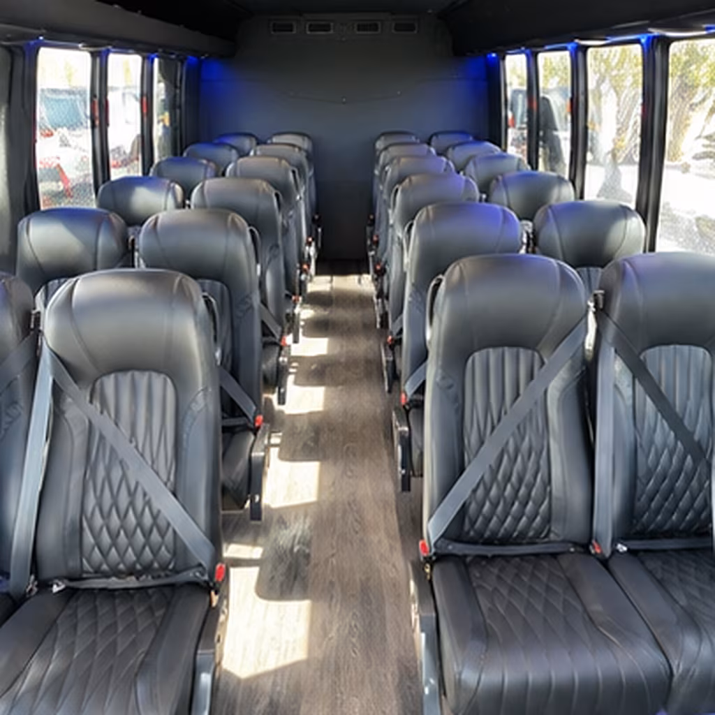 wilmington 35 passenger minibus interior