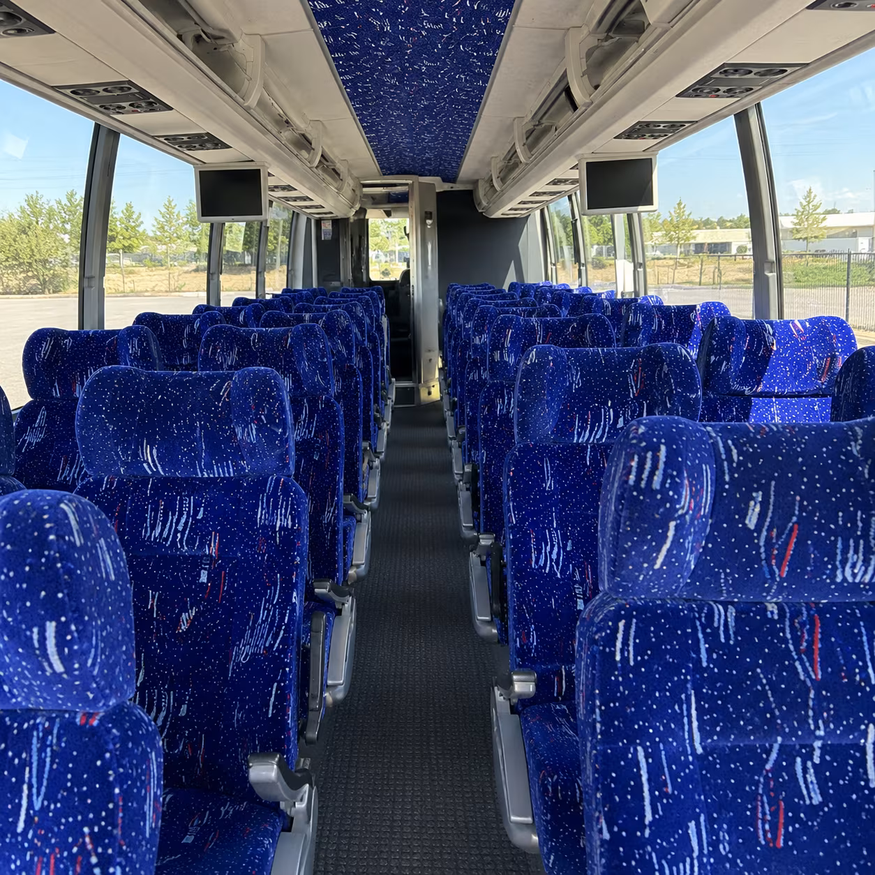 wilmington 54 passenger charter bus interior