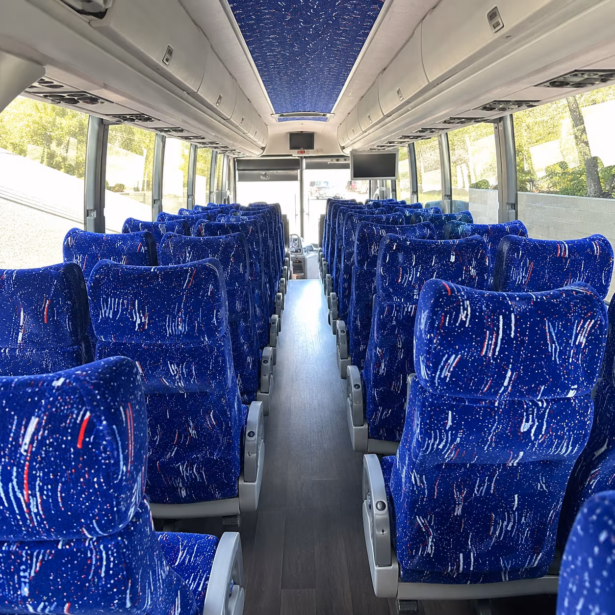 wilmington charter bus inside