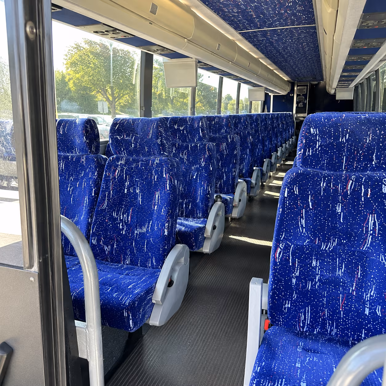wilmington charter bus interior