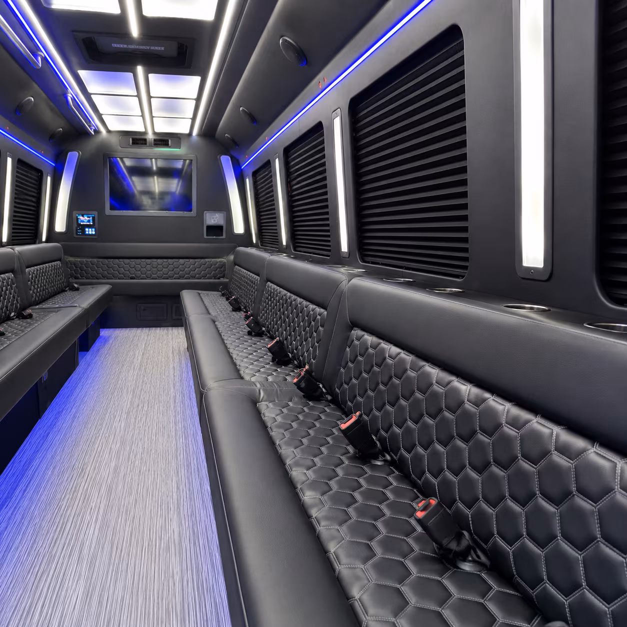 wilmington party bus interior